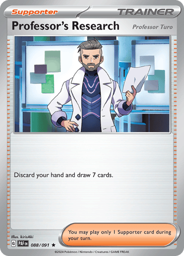 Professor's Research – Rare Holo – 088/091 – Paldean Fates