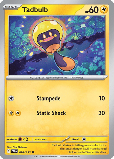 Tadbulb – Common – 078/193 – Paldea Evolved