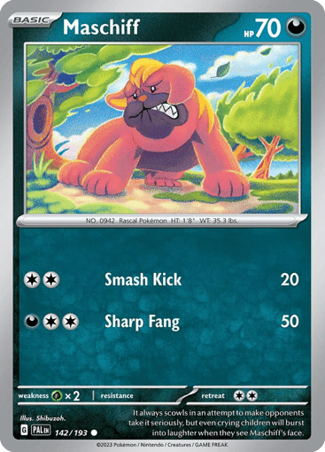 Maschiff – Common – 142/193 – Paldea Evolved