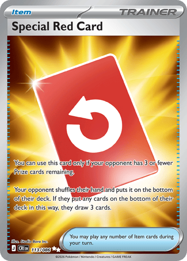 Special Red Card – Ultra Rare – 113/086 – Chaos Rising