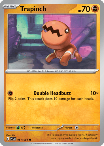 Trapinch – Common Reverse Holo – 051/094 – Phantasmal Flames
