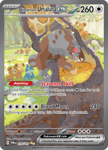 Bloodmoon Ursaluna ex – Special Illustration Rare – 216/167 – Twilight Masquerade