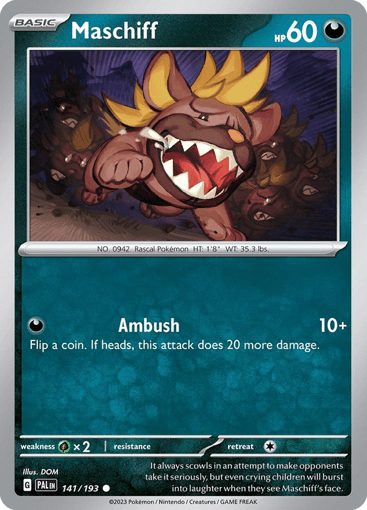 Maschiff – Common – 141/193 – Paldea Evolved