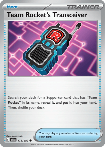Team Rocket’s Transceiver – Uncommon – 178/182 – Destined Rivals