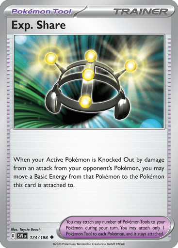Exp. Share – Uncommon Reverse Holo – 174/198 – Scarlet & Violet