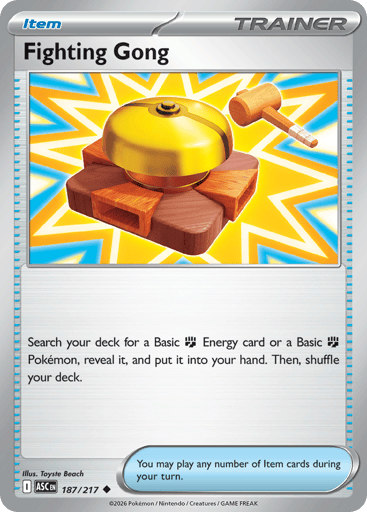 Fighting Gong – Uncommon Reverse Holo – 187/217 – Ascended Heroes