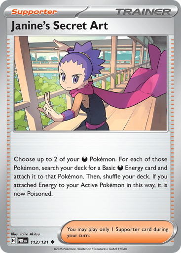 Janine's Secret Art – Uncommon – 112/131 – Prismatic Evolutions