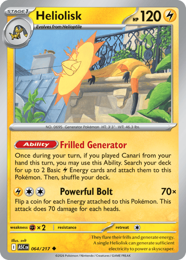 Heliolisk – Uncommon – 064/217 – Ascended Heroes