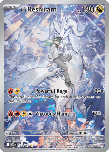 N’s Reshiram – Illustration Rare – 167/159 – Journey Together