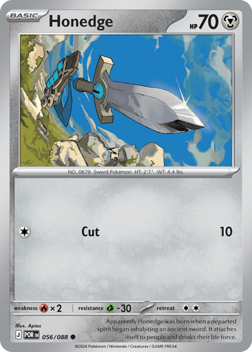 Honedge – Common Reverse Holo – 056/088 – Perfect Order