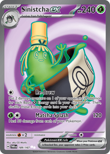 Sinistcha ex – Ultra Rare – 189/167 – Twilight Masquerade