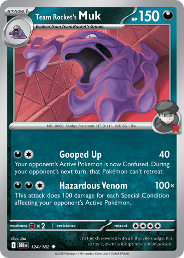 Team Rocket’s Muk – Uncommon Reverse Holo – 124/182 – Destined Rivals