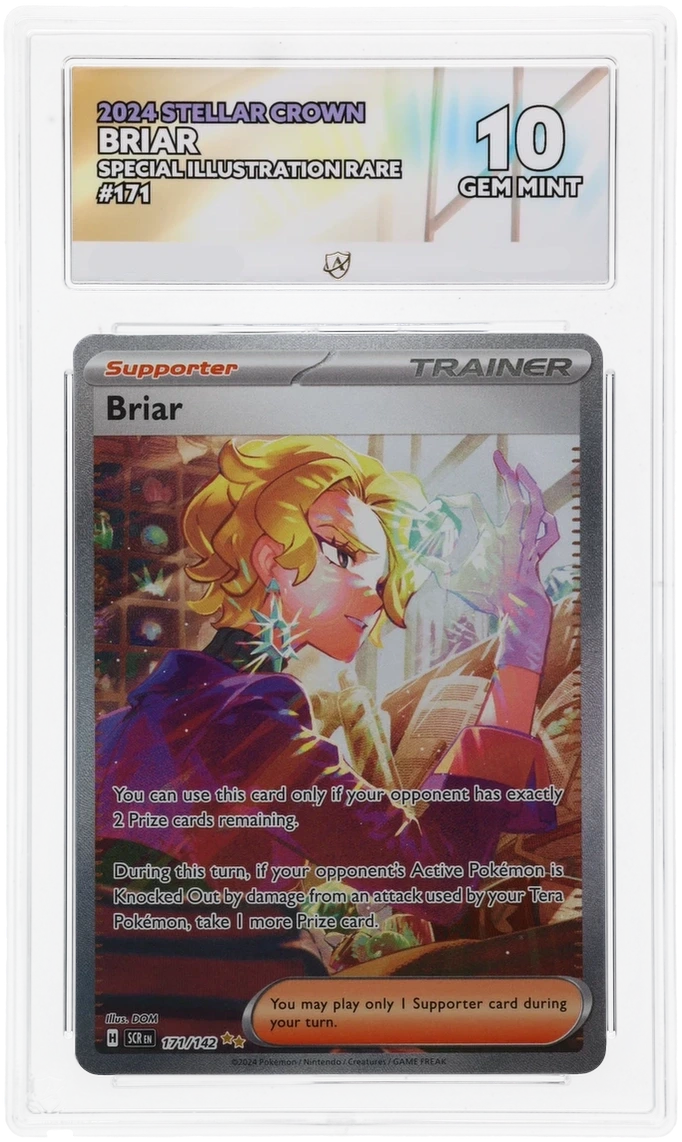 Pokémon Briar Special Illustration Rare 171/142 – Stellar Crown – ACE 10 Graded Card