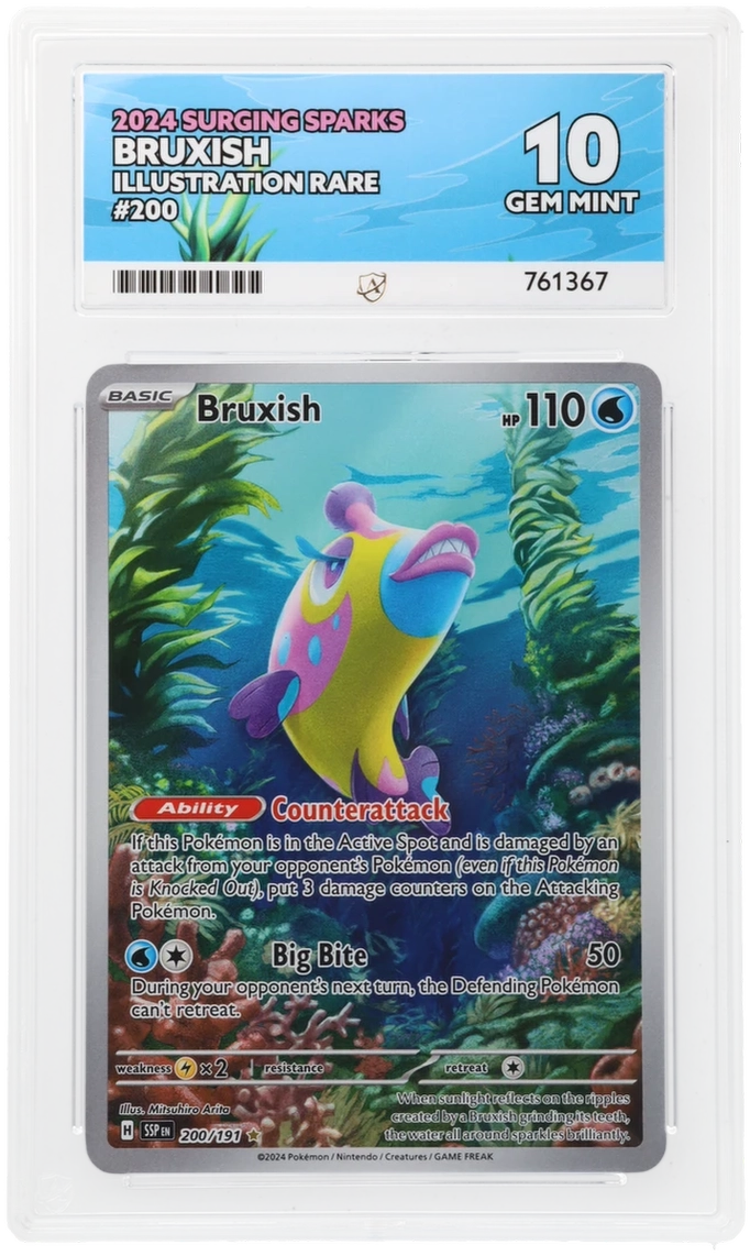 Pokémon – Bruxish – Illustration Rare – 200/191 – Surging Sparks – ACE 10