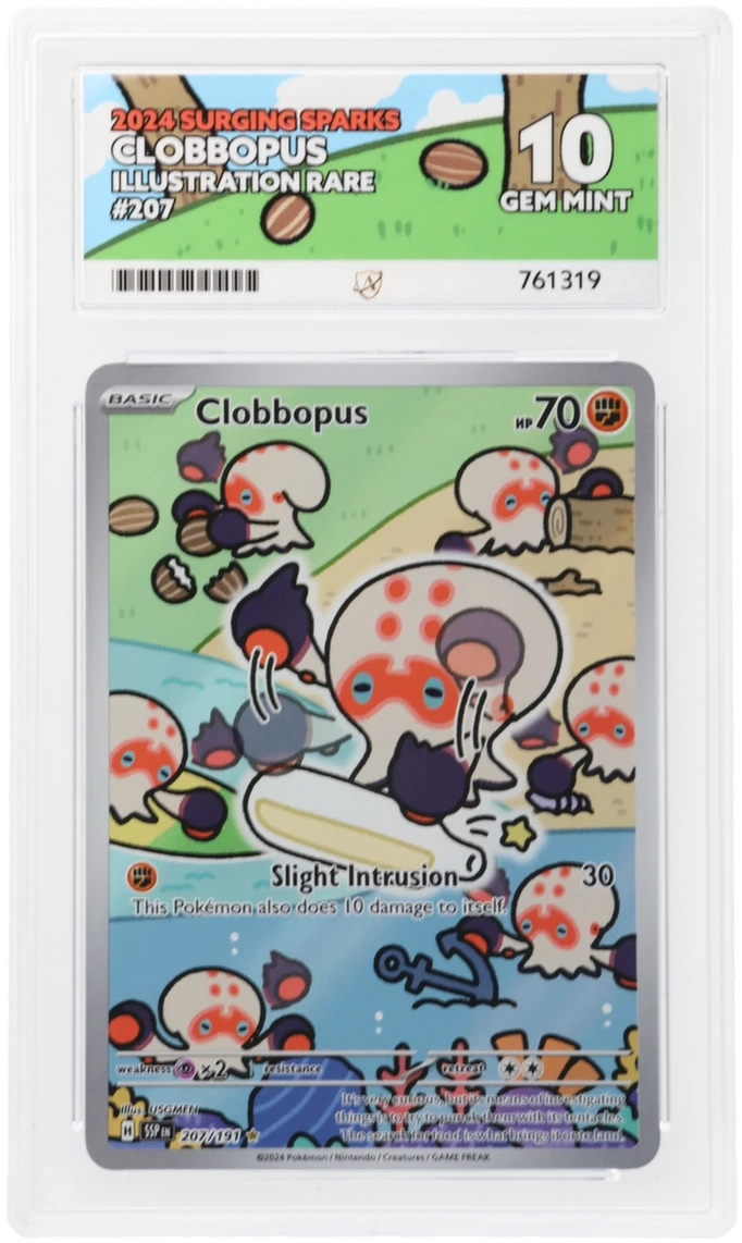 Pokémon – Clobbopus – Illustration Rare – 207/191 – Surging Sparks – ACE 10