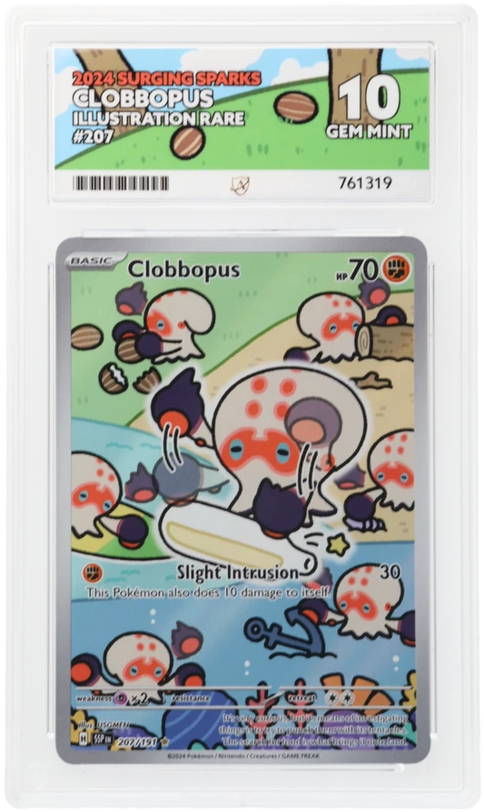 Pokémon – Clobbopus – Illustration Rare – 207/191 – Surging Sparks – ACE 10