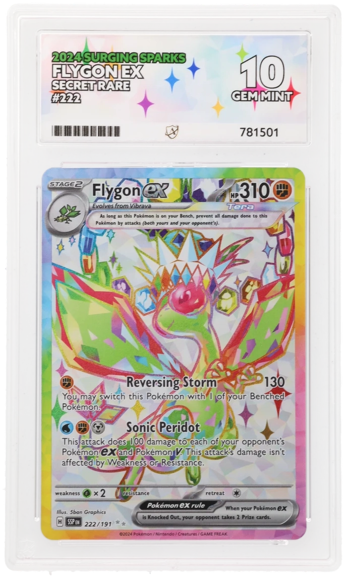 Pokémon – Flygon ex – Secret Rare – 222/191 – Surging Sparks – ACE 10