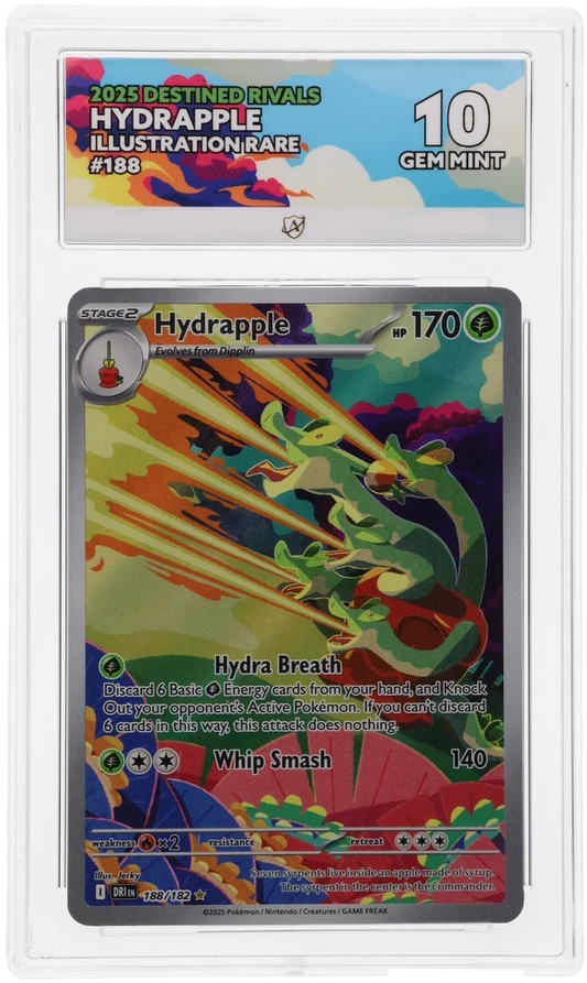Pokémon Hydrapple Illustration Rare 188/182 – Destined Rivals – ACE 10 Graded Card