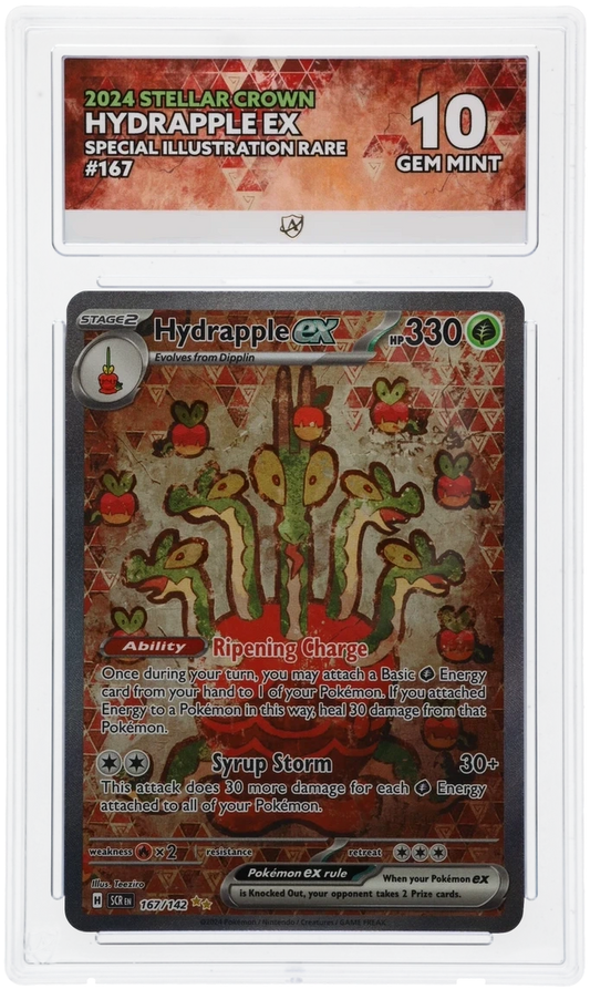 Pokémon Hydrapple ex Special Illustration Rare 167/142 – Stellar Crown – ACE 10 Graded Card