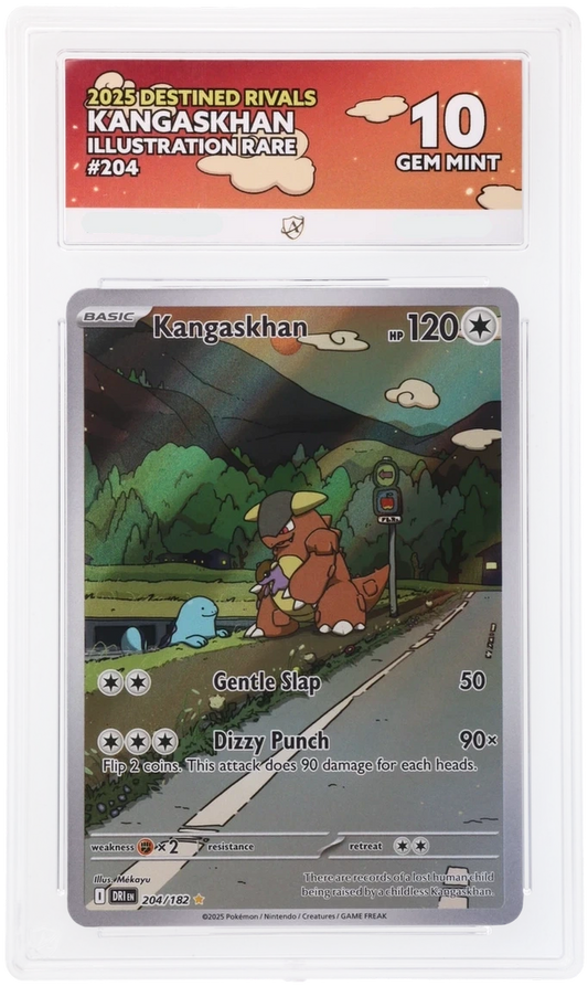 Pokémon Kangaskhan Illustration Rare 204/182 – Destined Rivals – ACE 10 Graded Card