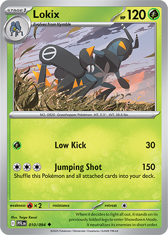 Pokémon – Lokix – Uncommon – 010/094 – Phantasmal Flames – Raw