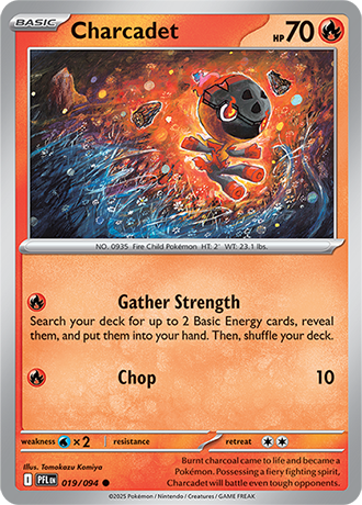 Pokémon – Charcadet – Common – 019/094 – Phantasmal Flames – Raw