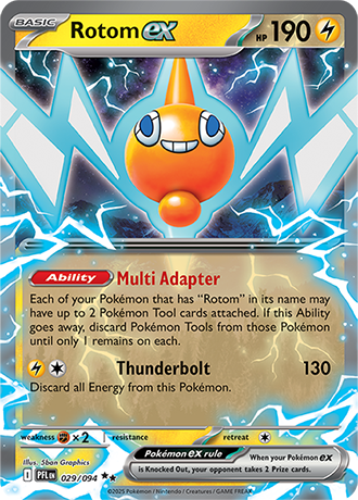 Pokémon – Rotom ex – Double Rare – 029/094 – Phantasmal Flames – Raw