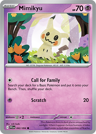 Pokémon – Mimikyu – Common – 042/094 – Phantasmal Flames – Raw