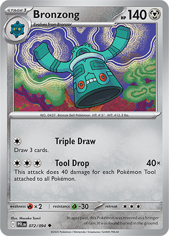 Pokémon – Bronzong – Uncommon – 072/094 – Phantasmal Flames – Raw