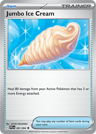 Pokémon – Jumbo Ice Cream – Uncommon – 091/094 – Phantasmal Flames – Raw
