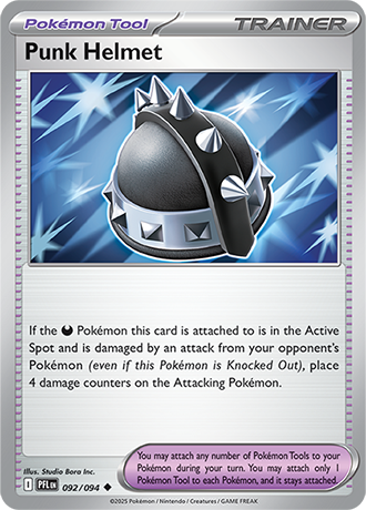 Pokémon – Punk Helmet – Uncommon – 092/094 – Phantasmal Flames – Raw