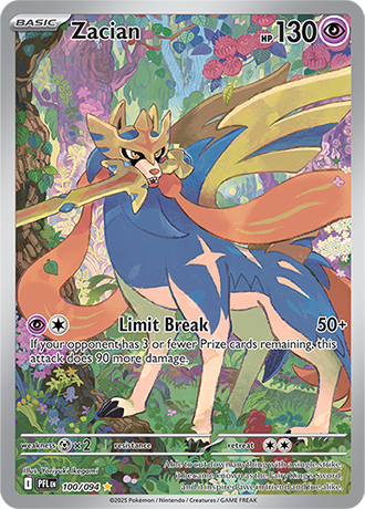 Pokémon – Zacian – Illustration Rare – 100/094 – Phantasmal Flames – Raw
