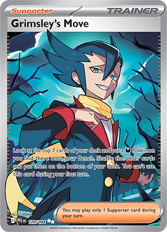 Pokémon – Grimsley's Move – Ultra Rare – 120/094 – Phantasmal Flames – Raw