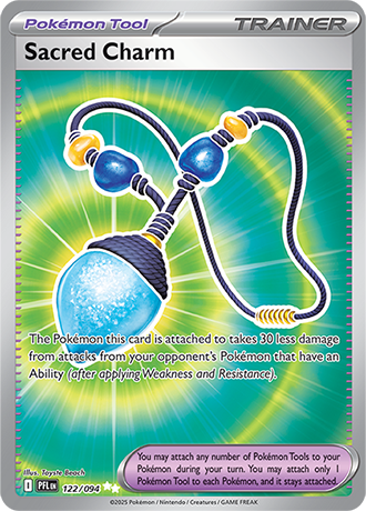 Pokémon – Sacred Charm – Ultra Rare – 122/094 – Phantasmal Flames – Raw