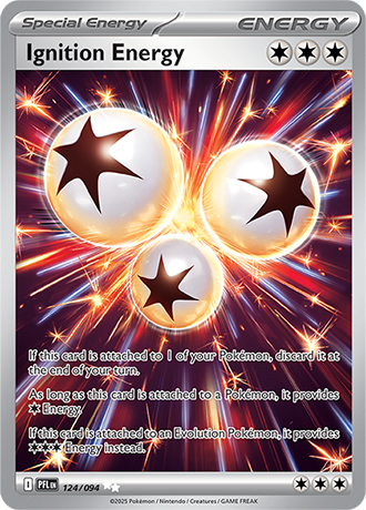 Pokémon – Ignition Energy – Ultra Rare – 124/094 – Phantasmal Flames – Raw