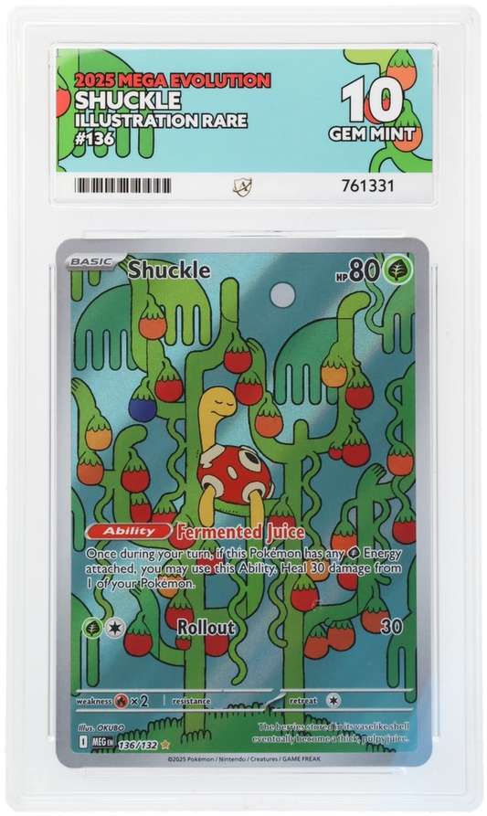 Pokémon – Shuckle – Illustration Rare – 136/132 – Mega Evolution – ACE 10