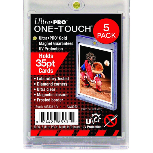 Ultra Pro 35PT UV One-Touch Magnetic Holder, Pack of 5